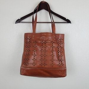 Patricia Nash Italian Leather Shoulder Tote Bag Heritage Collection
